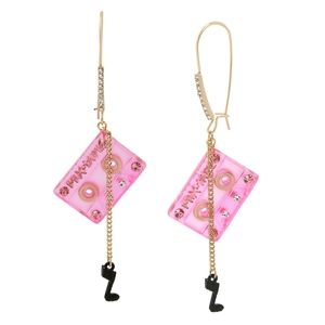 Betsey Johnson mixtape earrings